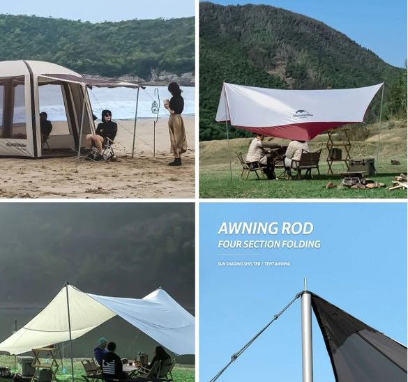 Комплект стійок для тенту 2 шт х 2,2 м Naturehike NH20PJ043