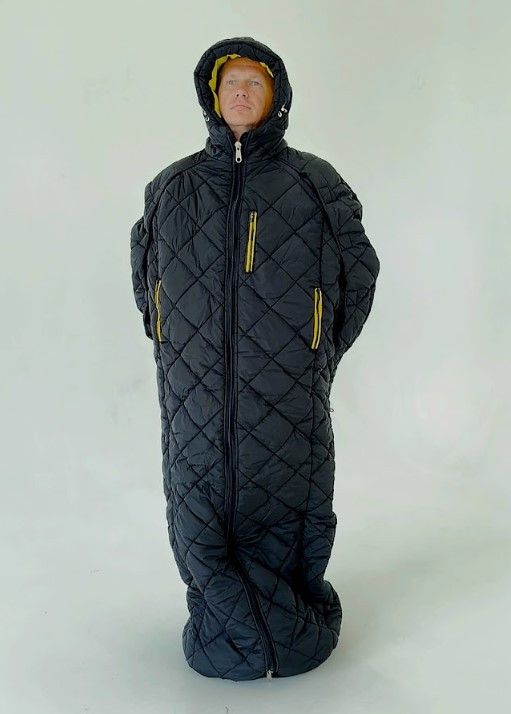 Спальний мішок-трансформер BAGMEN чорний з USB грілкою