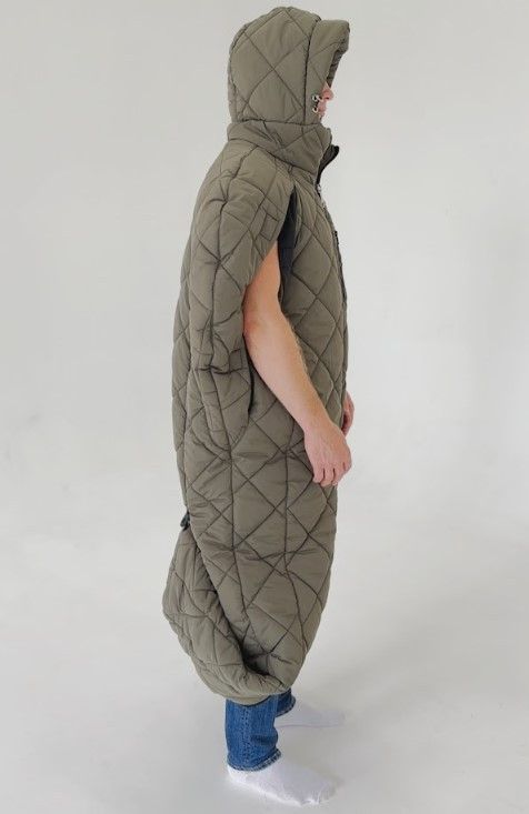 Спальний мішок-трансформер BAGMEN хакі з USB грілкою