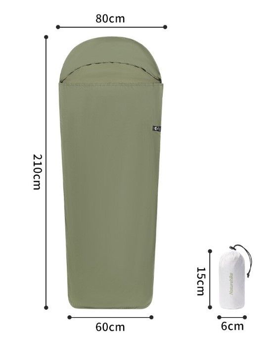 Вкладиш в спальник Naturehike димчасто-блакитний CNH22SD016