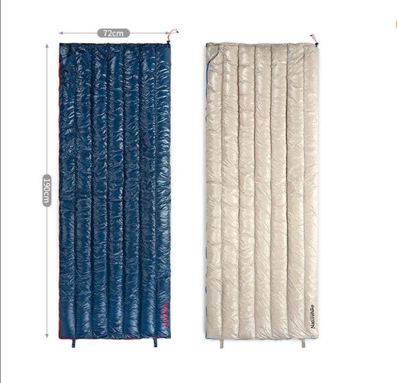 Спальник ультралегкий пуховий Naturehike CW280 upgrade хакі NH17Y010-R