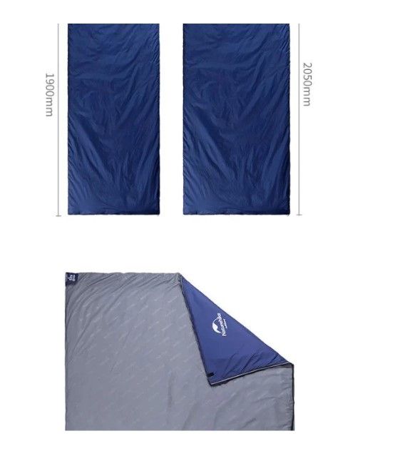 Спальник Naturehike LW180 синій розмір М NH21MSD09