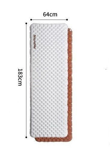 Надувний килимок Naturehike R Value: 5,8  розмір: 183 х 64 х 8 см світло-сірий CNH22DZ016