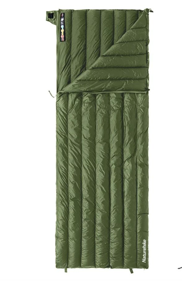 Спальник ультралегкий пуховий Naturehike CW295 upgrade зелений CNK2300SD013