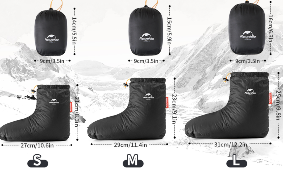 Шкарпетки-чуні пухові Naturehike розмір М (40-44) (CYY2441FS011)