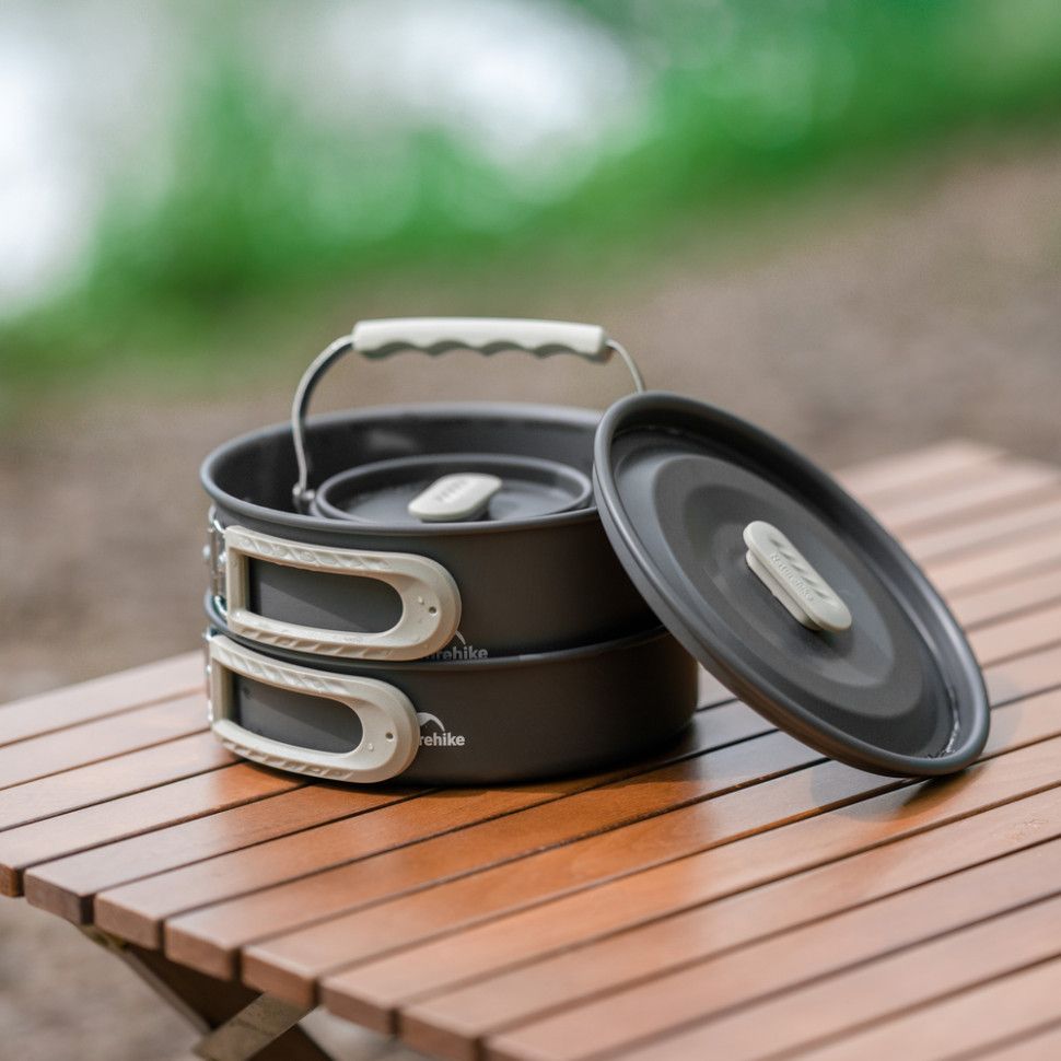 Набір туристичного посуду (казанок, сковорода, чайник) Naturehike CNK2450CF010