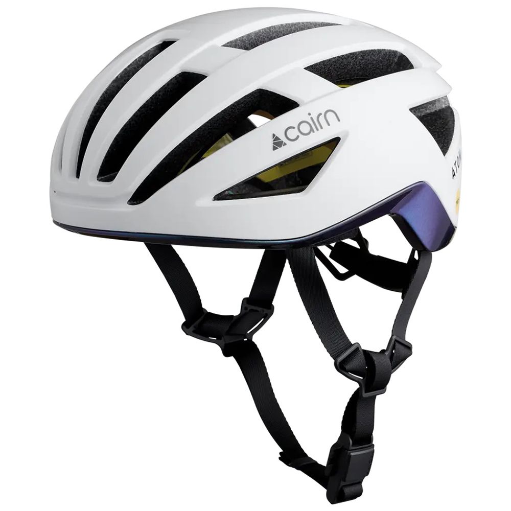 Cairn велошлем Atom Mips shiny white-cameleon 58-61
