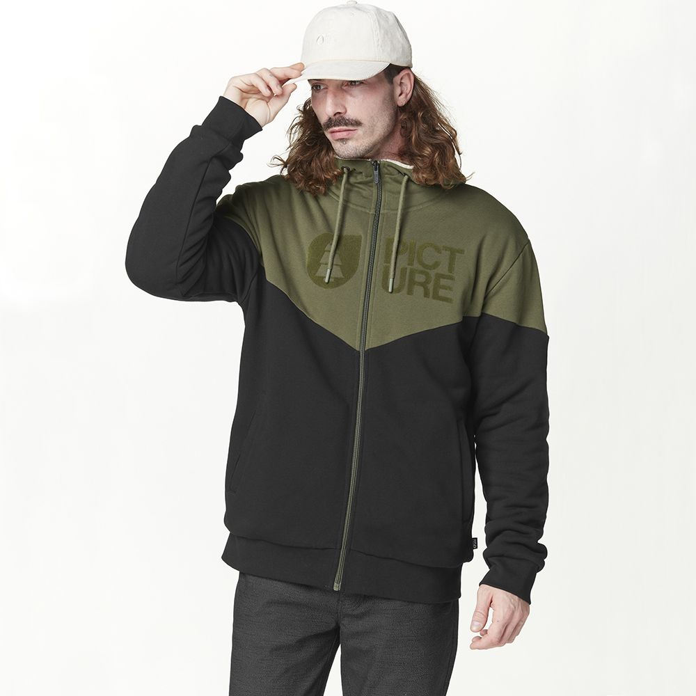 Picture Organic толстовка Basement Plush Hoody tobacco black L
