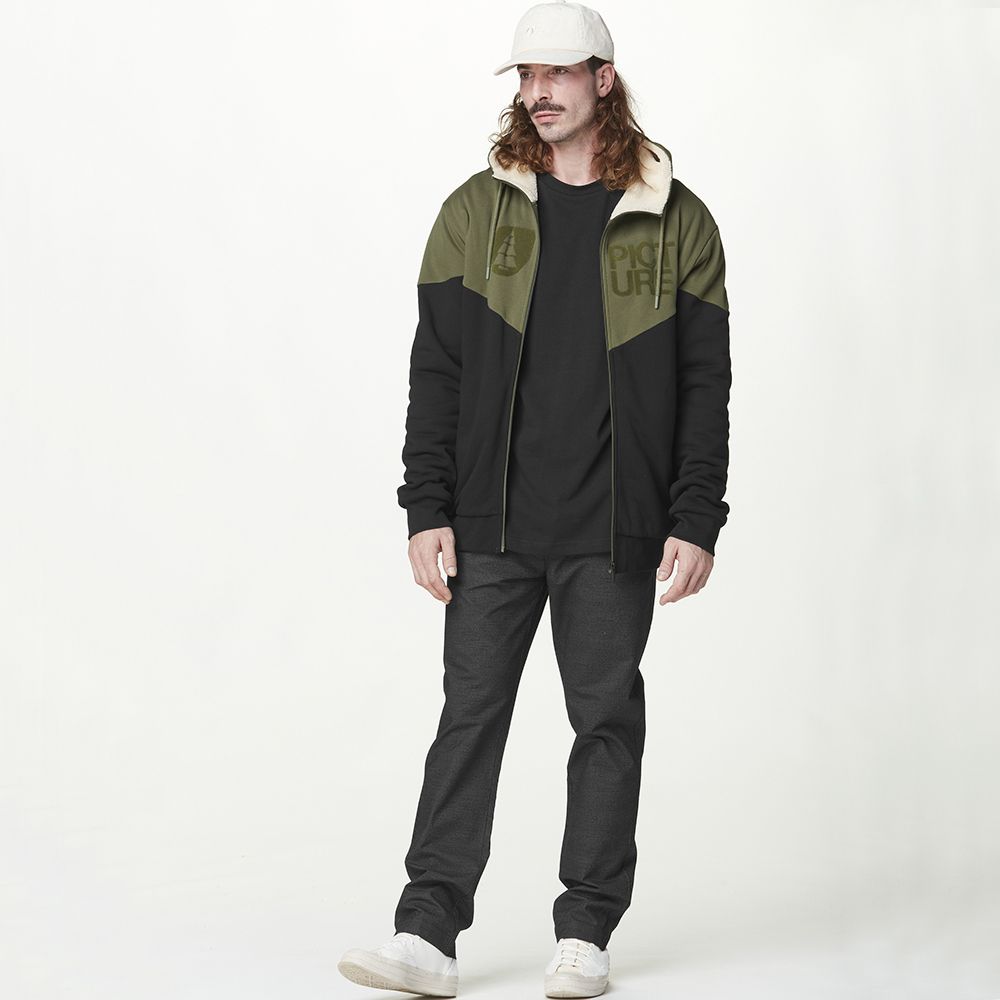 Picture Organic толстовка Basement Plush Hoody tobacco black M