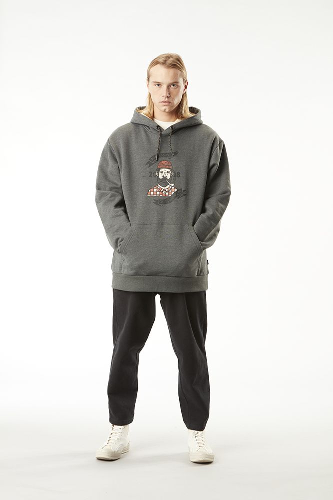 Picture Organic толстовка Chuchie Plush Hoody dark grey melange M