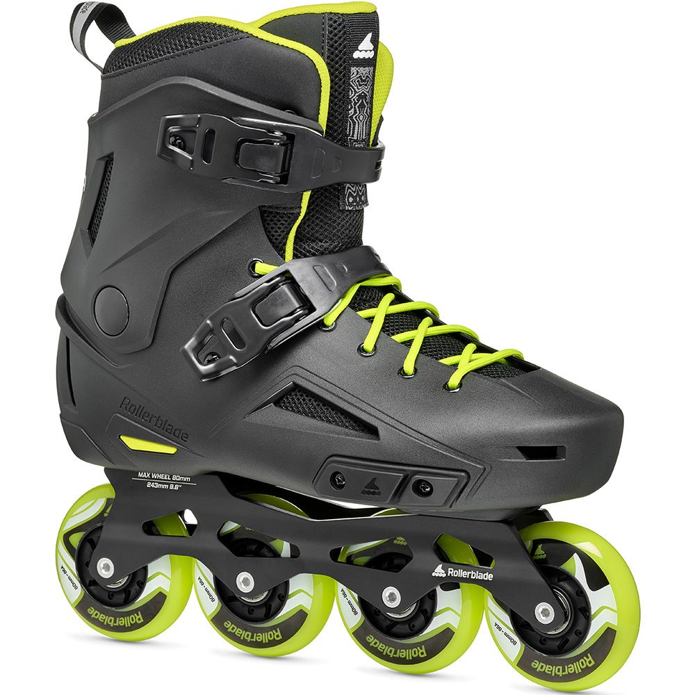 Rollerblade роликові ковзани Lightning black-lime 310