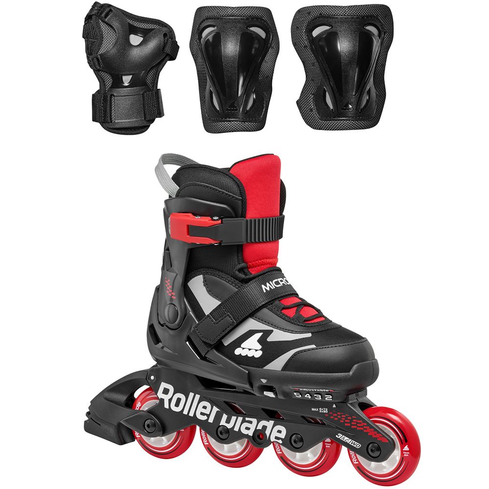 Rollerblade роликові ковзани Microblade Combo black-red 28-32