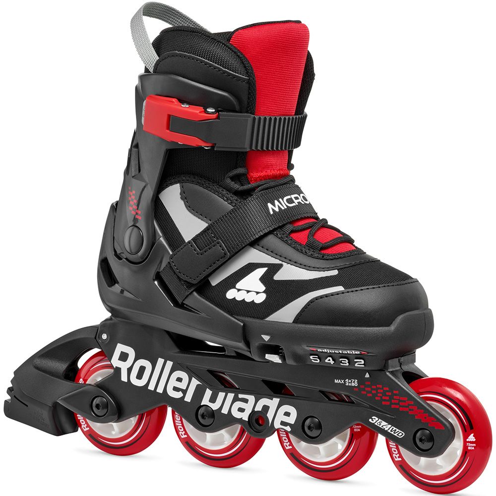 Rollerblade роликові ковзани Microblade black-red 28-32