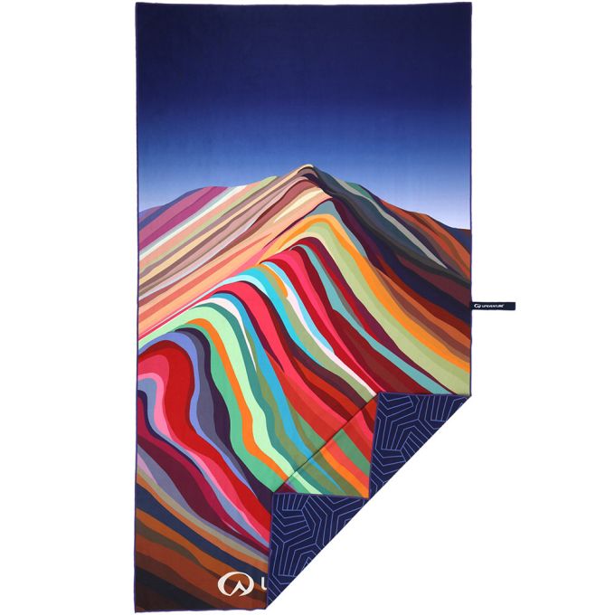 Lifeventure рушник Soft Fibre Printed rainbow mountain Giant