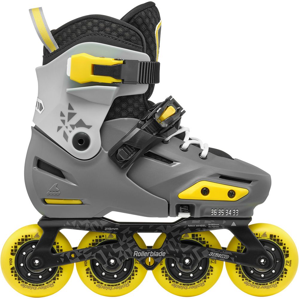 Rollerblade ролики Apex charcoal-yellow 29-32