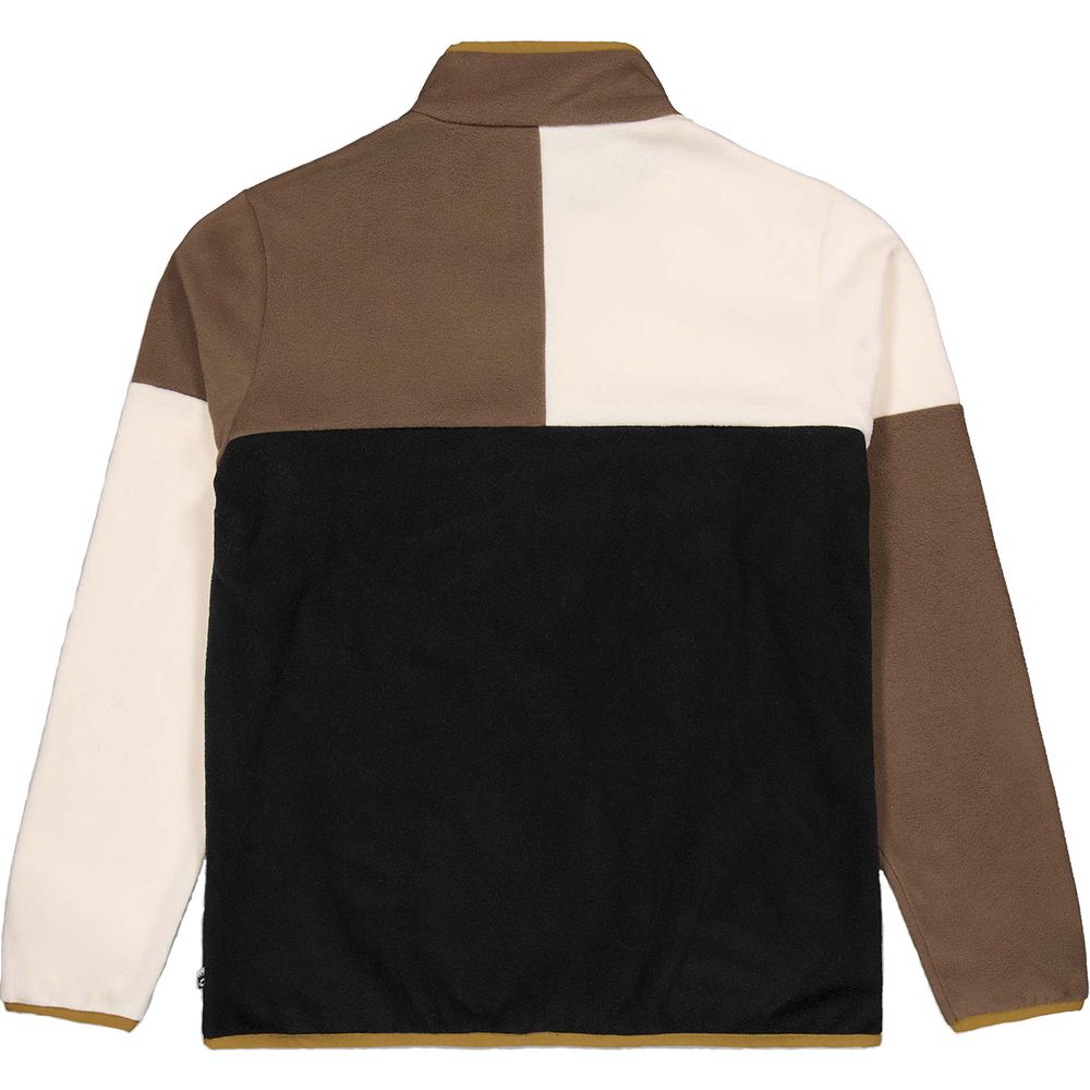 Picture Organic реглан флисовый Arcca black-vanilla-cocoa brown L