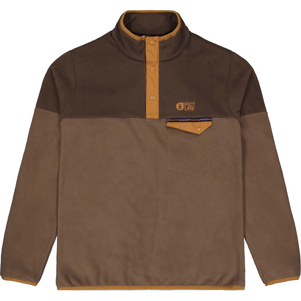 Picture Organic реглан флисовый Arcca cocoa brown-chicory coffee L