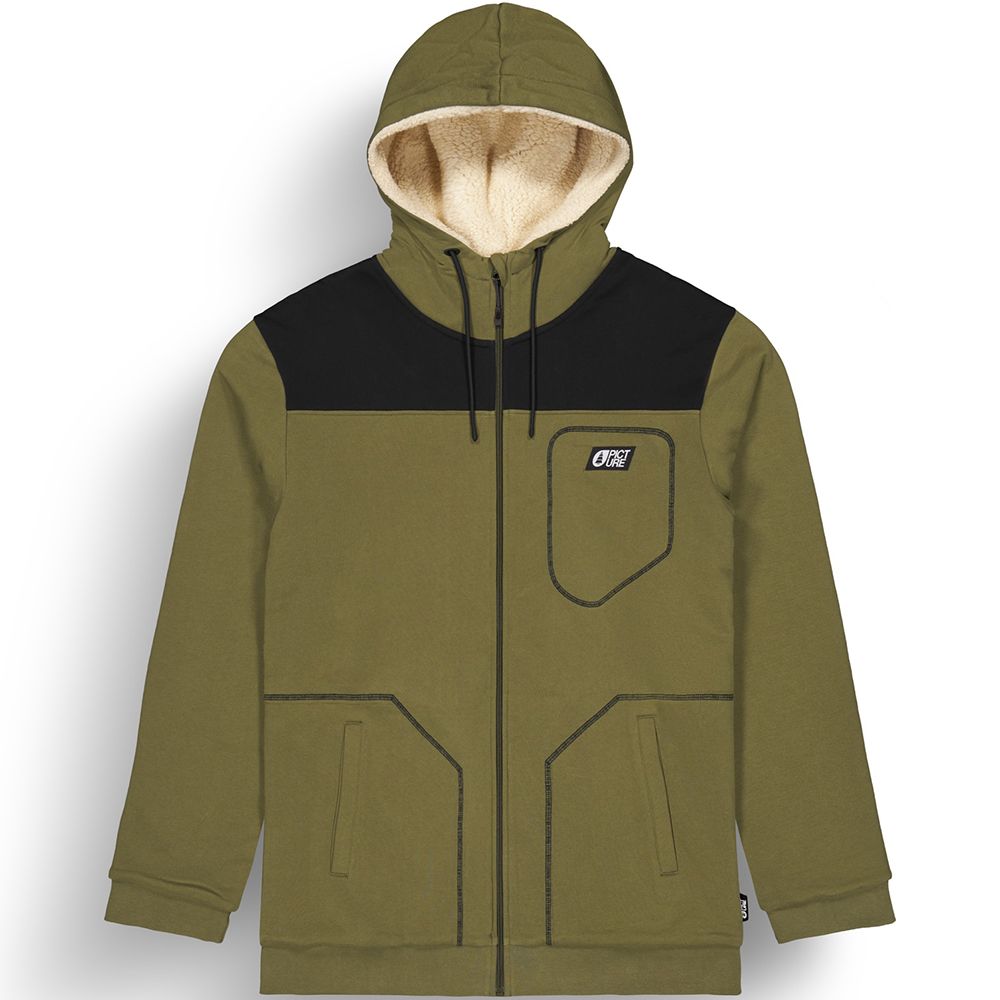 Picture Organic толстовка Basement Plush Zip tobacco L