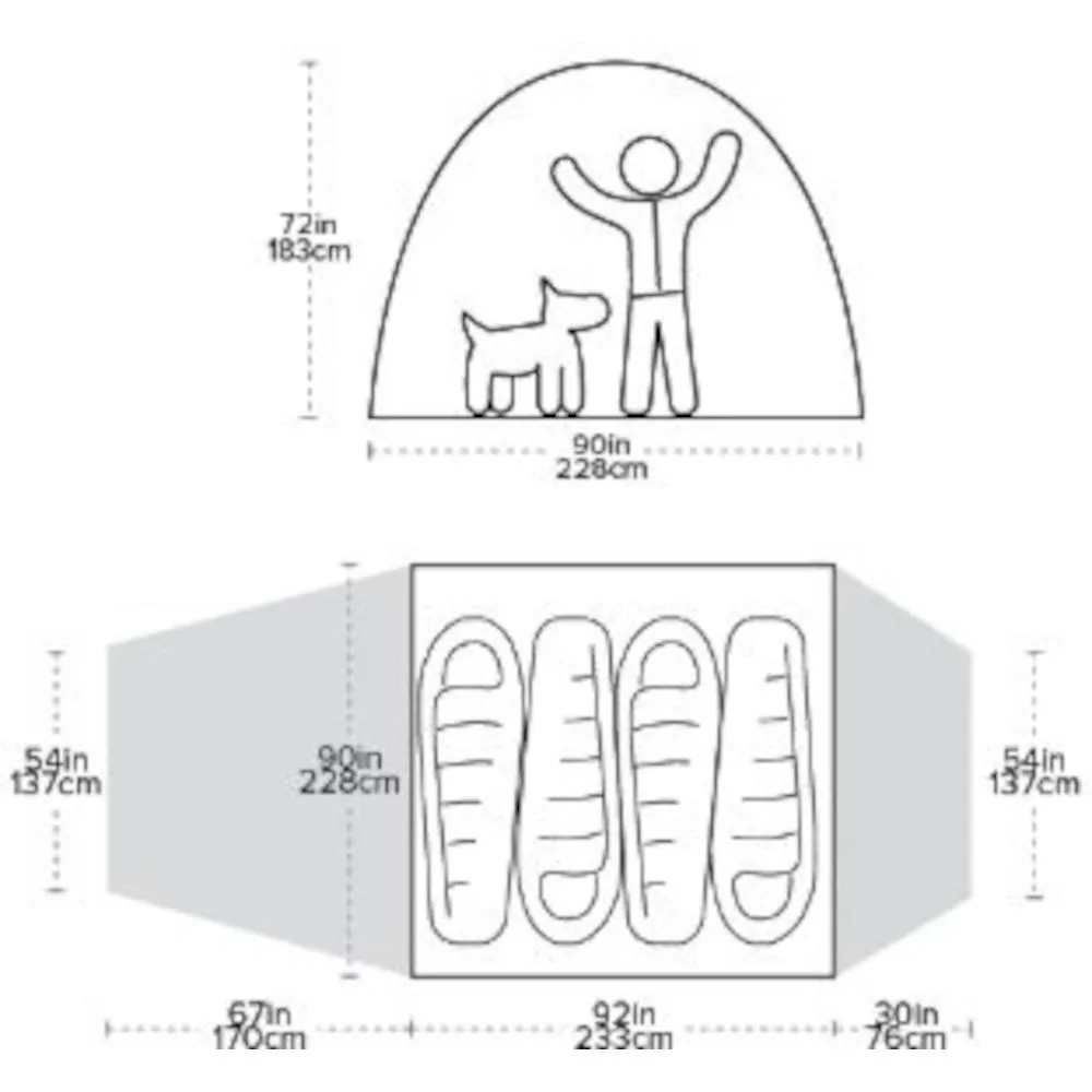 Намет Big Agnes Bunk House 4 (2022) (021.0077)