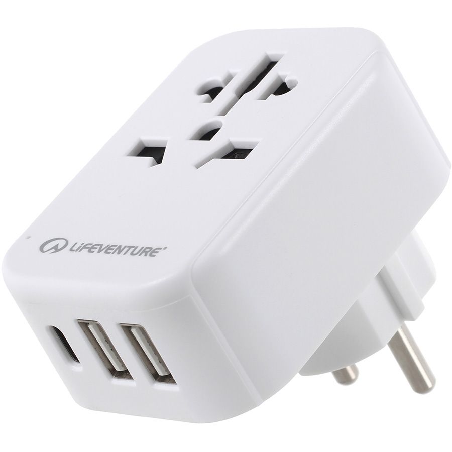 Lifeventure адаптер European Travel Adaptor USB