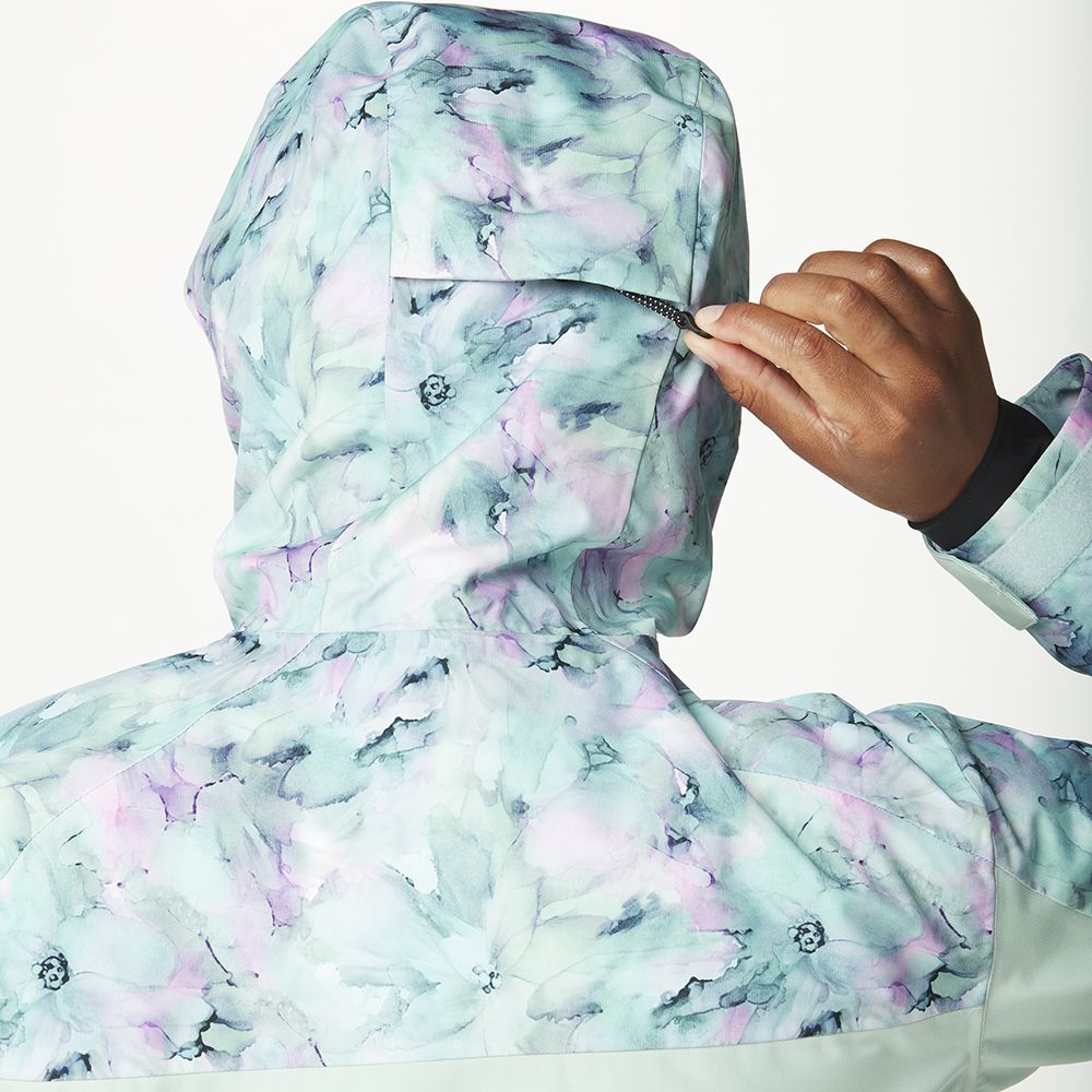 Picture Organic куртка лижна Exa W 2025 blurry water print-silt green L