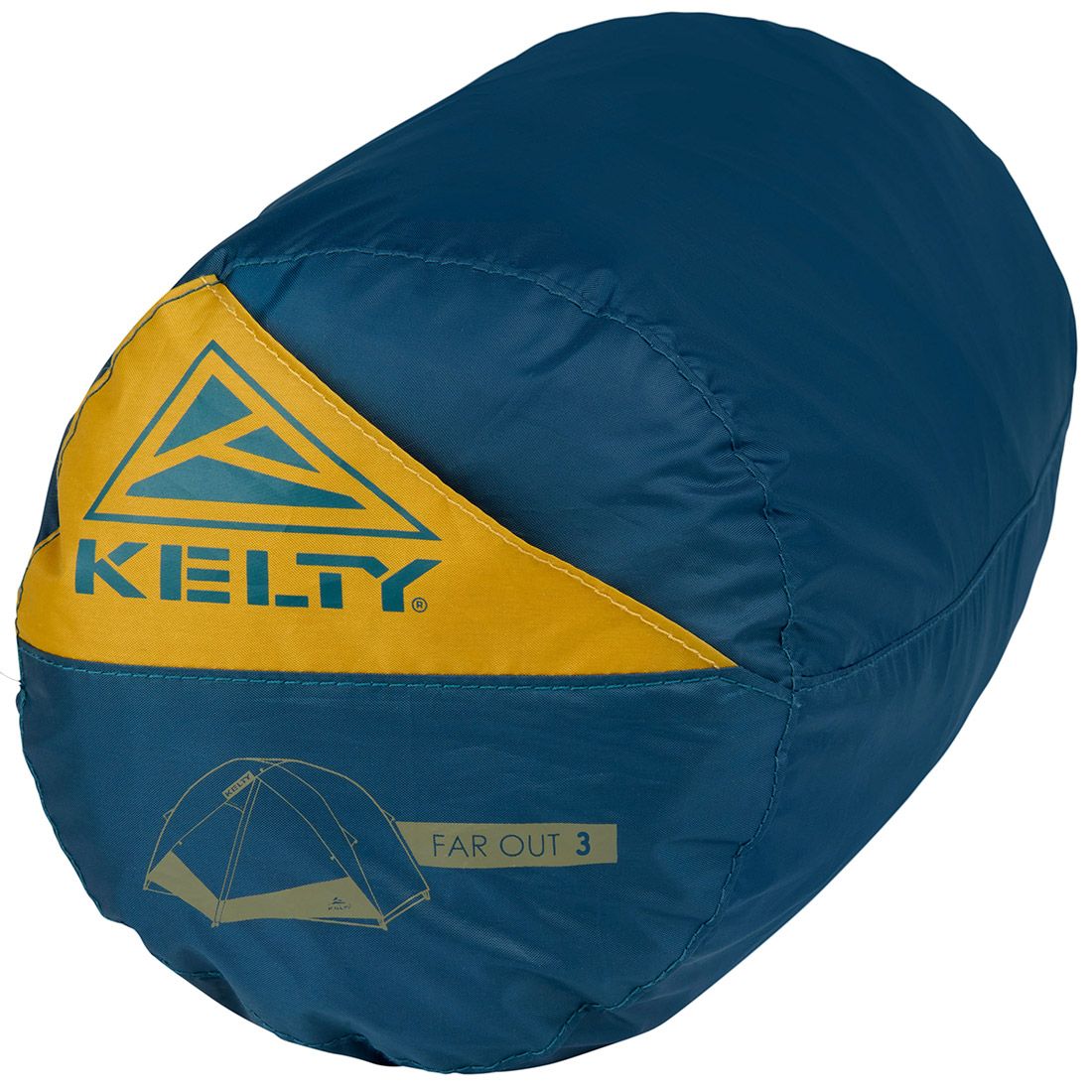 Kelty палатка Far Out 3 w/Footprint yellow-blue