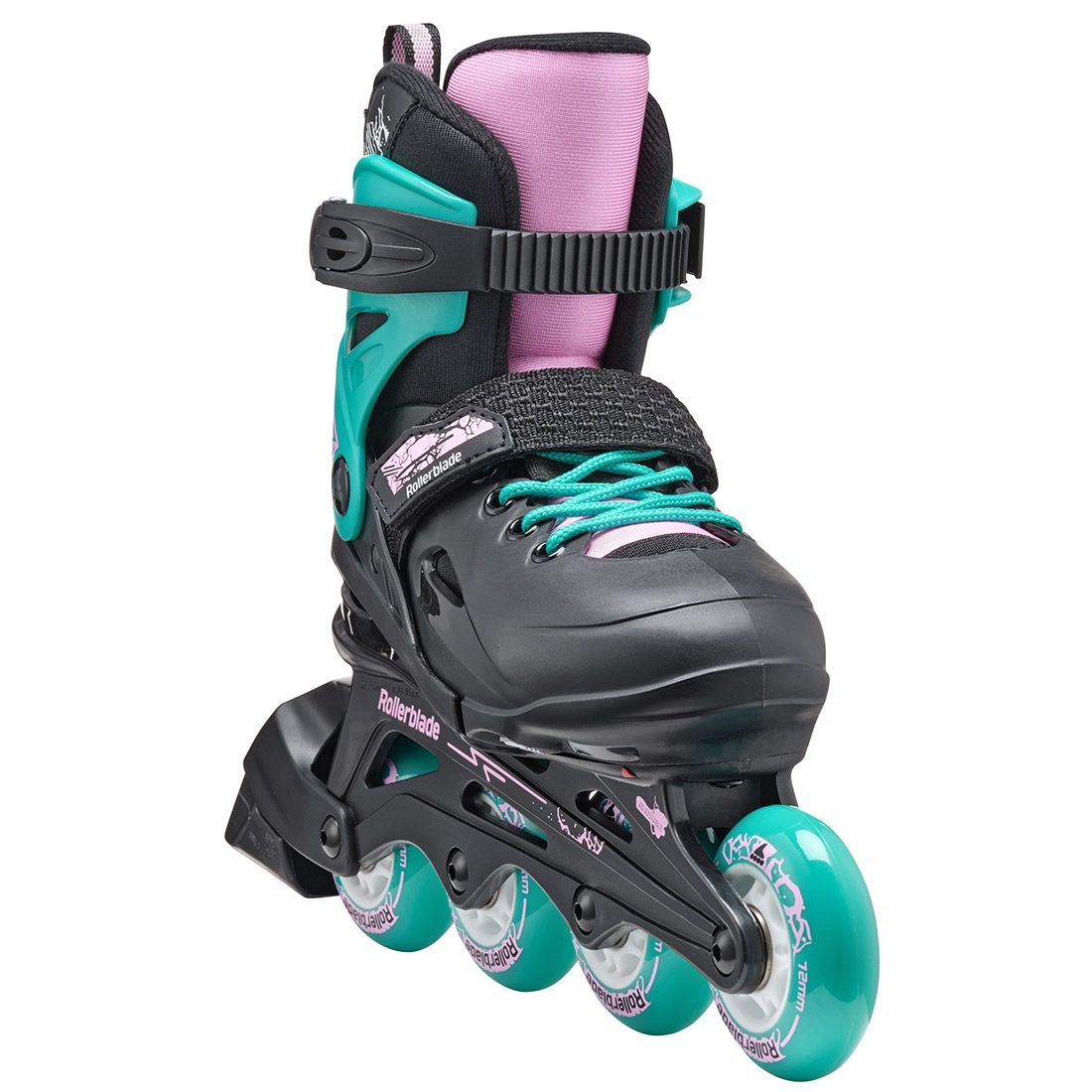 Rollerblade ролики Fury black-sea green 29-33