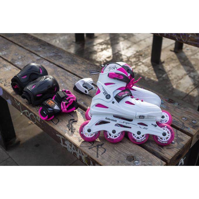 Rollerblade ролики Fury Combo white-pink 29-33