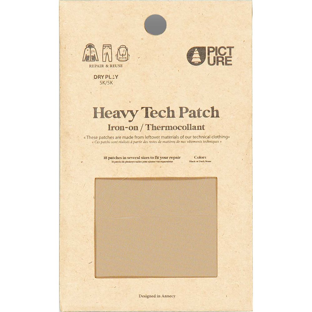 Picture Organic латки Heavy Tech Patch black-dark stone