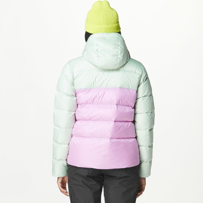 Picture Organic куртка пухова Hi Puff Down W 2025 silt green-orchid-blurry water print L