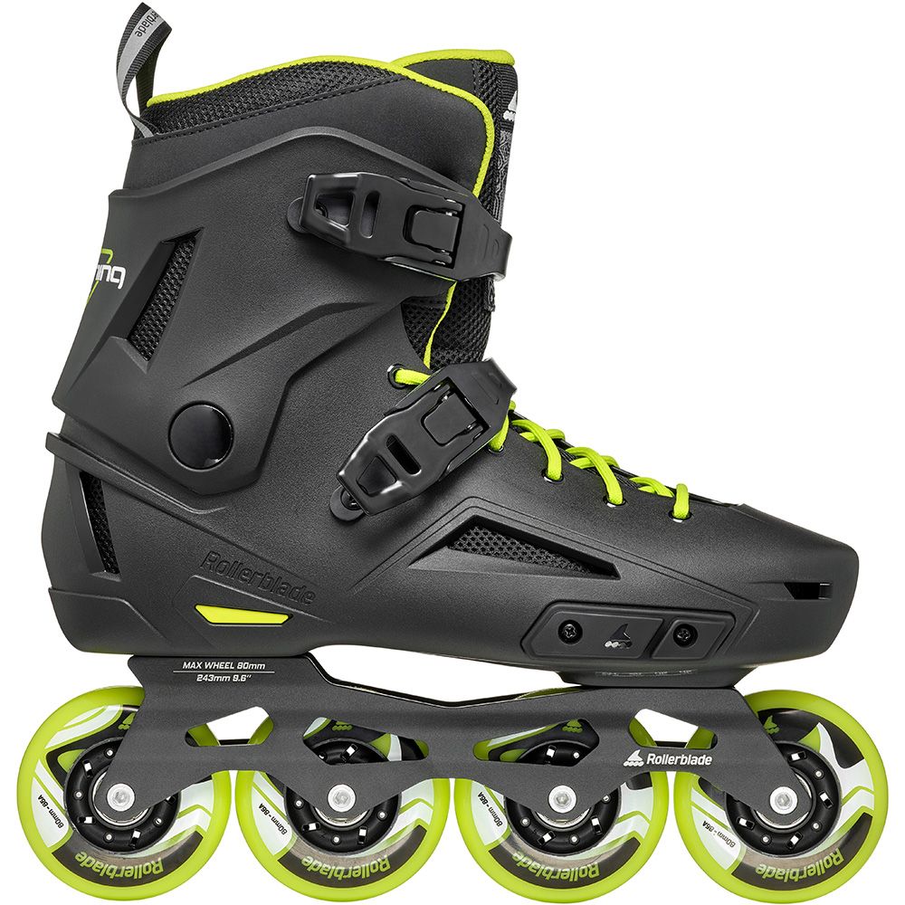 Rollerblade ролики Lightning black-lime 250