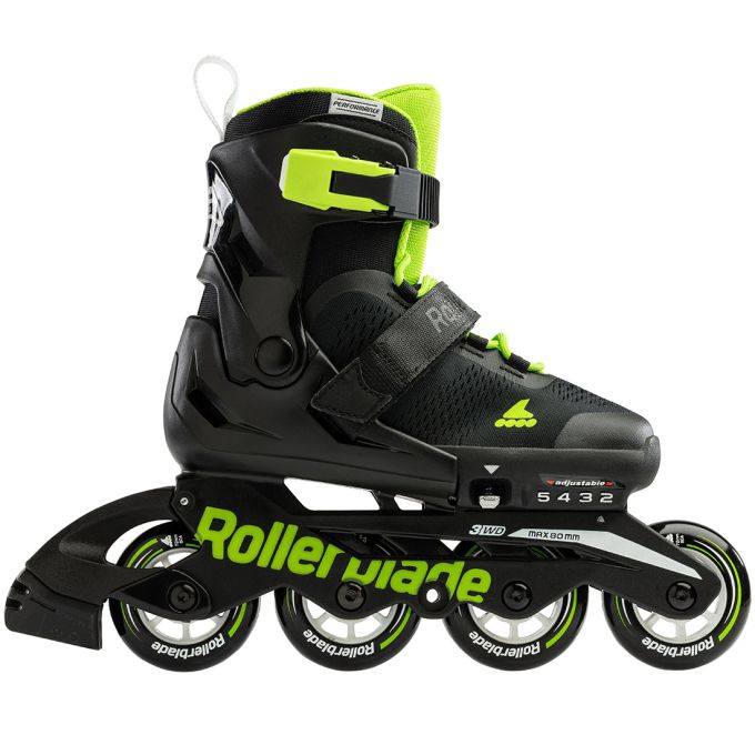 Rollerblade ролики Microblade 2024 black-green 28-32