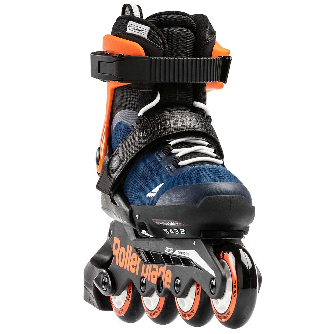 Rollerblade ролики Microblade 2024 midnight blue-warm orange 28-32