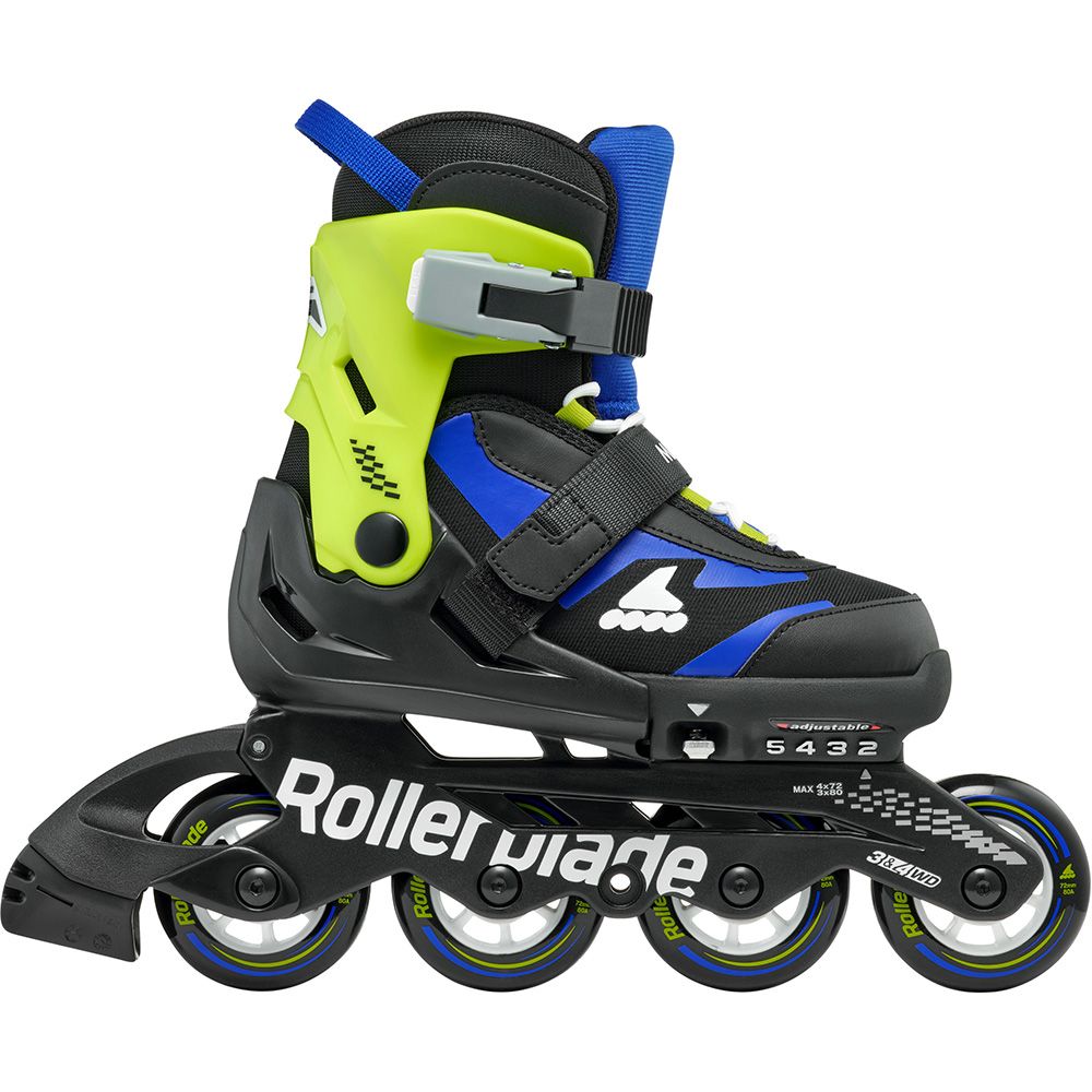 Rollerblade ролики Microblade black-blue 28-32
