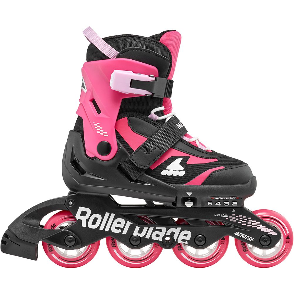 Rollerblade ролики Microblade black-pink 28-32