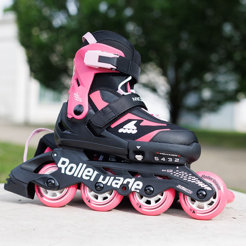 Rollerblade ролики Microblade black-pink 33-36.5