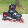 Rollerblade ролики Microblade black-red 28-32