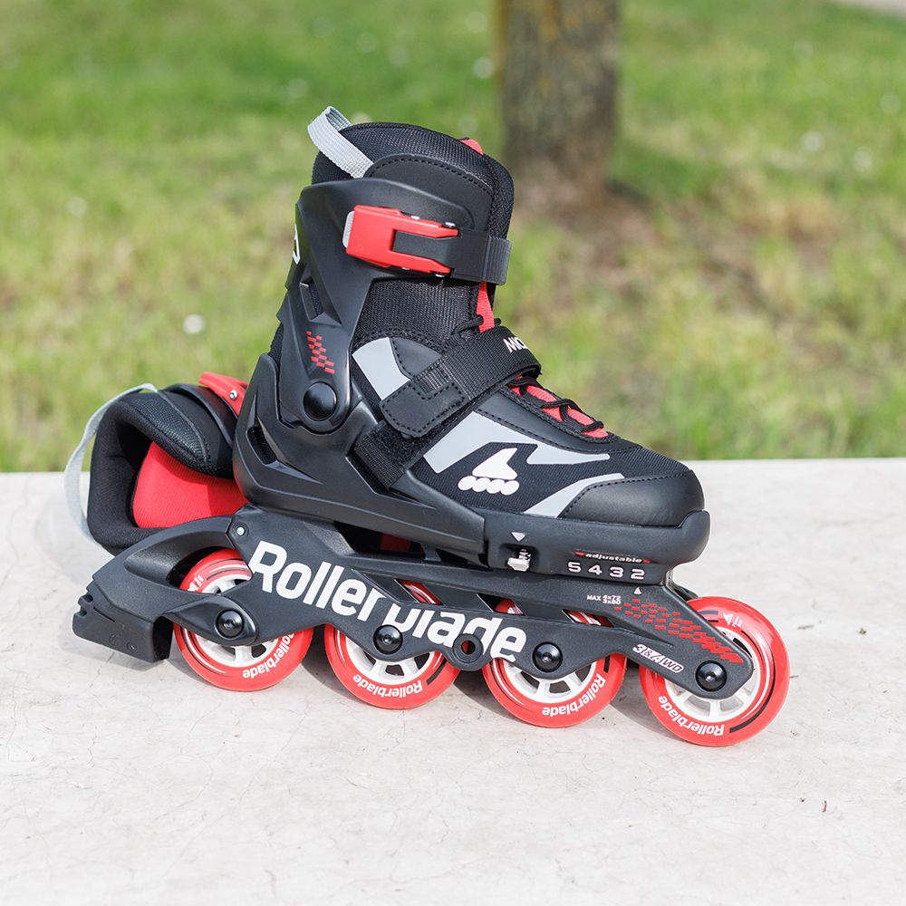 Rollerblade ролики Microblade black-red 28-32