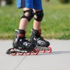 Rollerblade ролики Microblade black-red 28-32