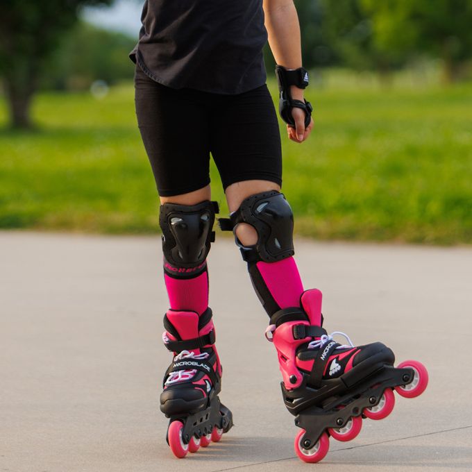 Rollerblade ролики Microblade Combo black-pink 28-32