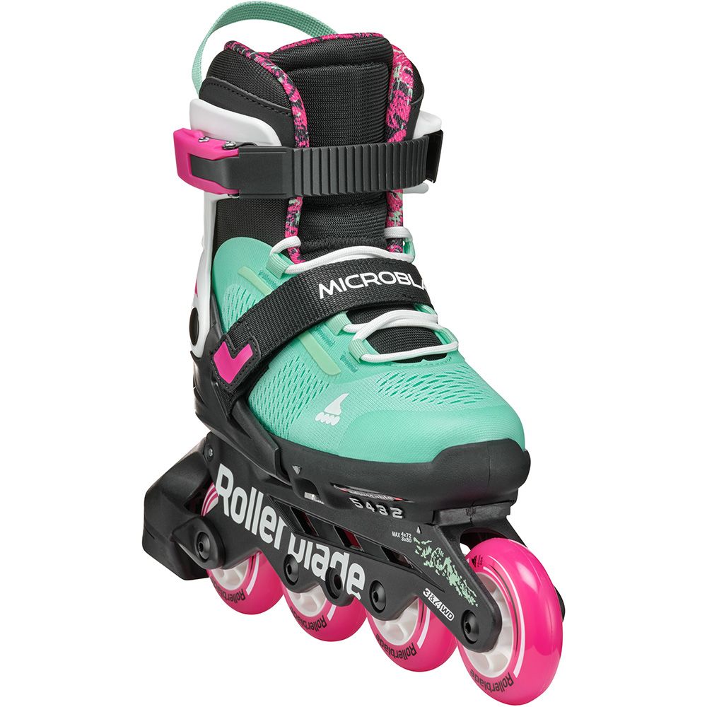 Rollerblade ролики Microblade XT black-sea green 33-36.5