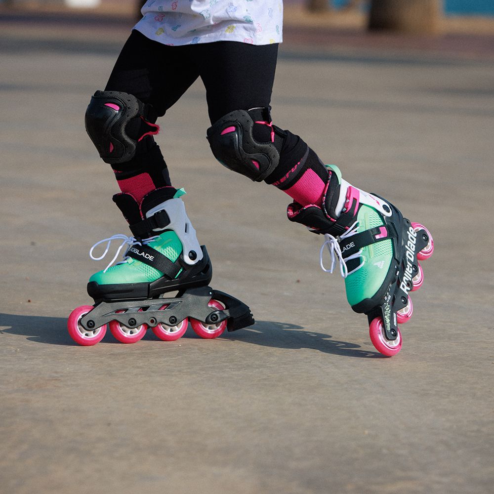 Rollerblade ролики Microblade XT black-sea green 33-36.5