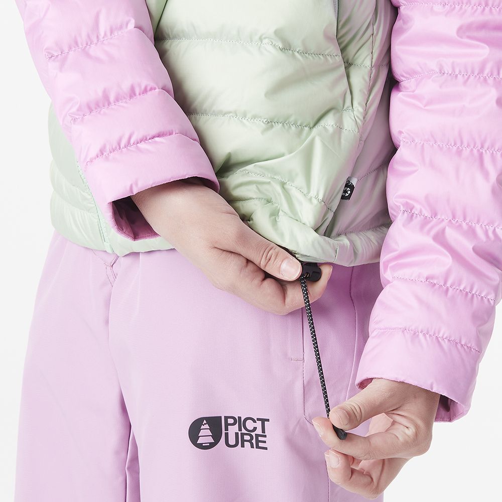 Picture Organic куртка пухова Mid Puff Down W 2025 silt green-orchid L