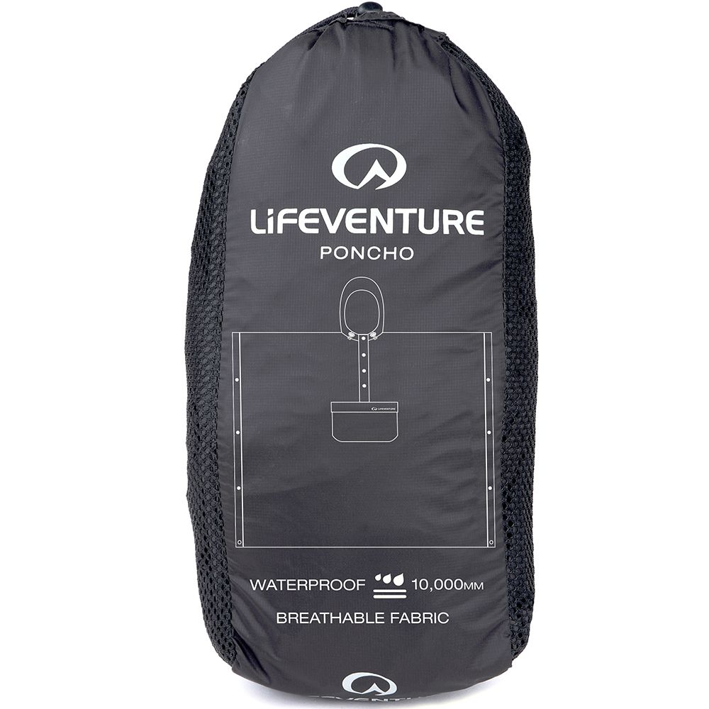 Lifeventure пончо Poncho black
