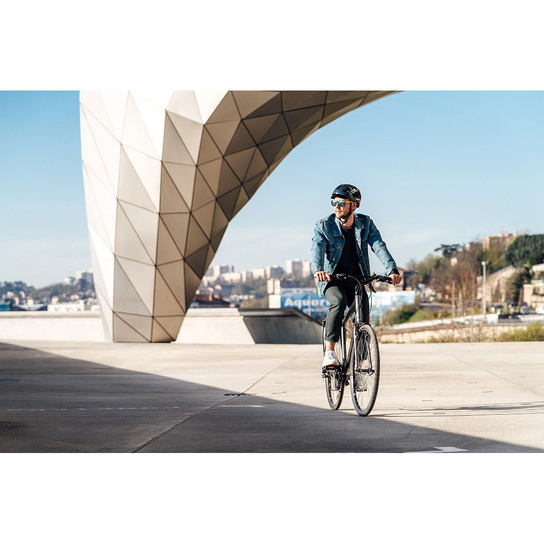 Cairn велошлем Quartz LED USB shiny shadow 52-58