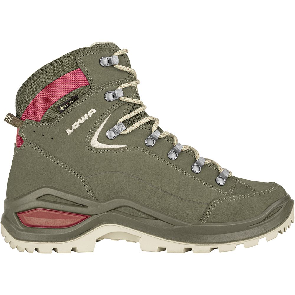 LOWA черевики Renegade Evo GTX MID W grey green-panna 37.0