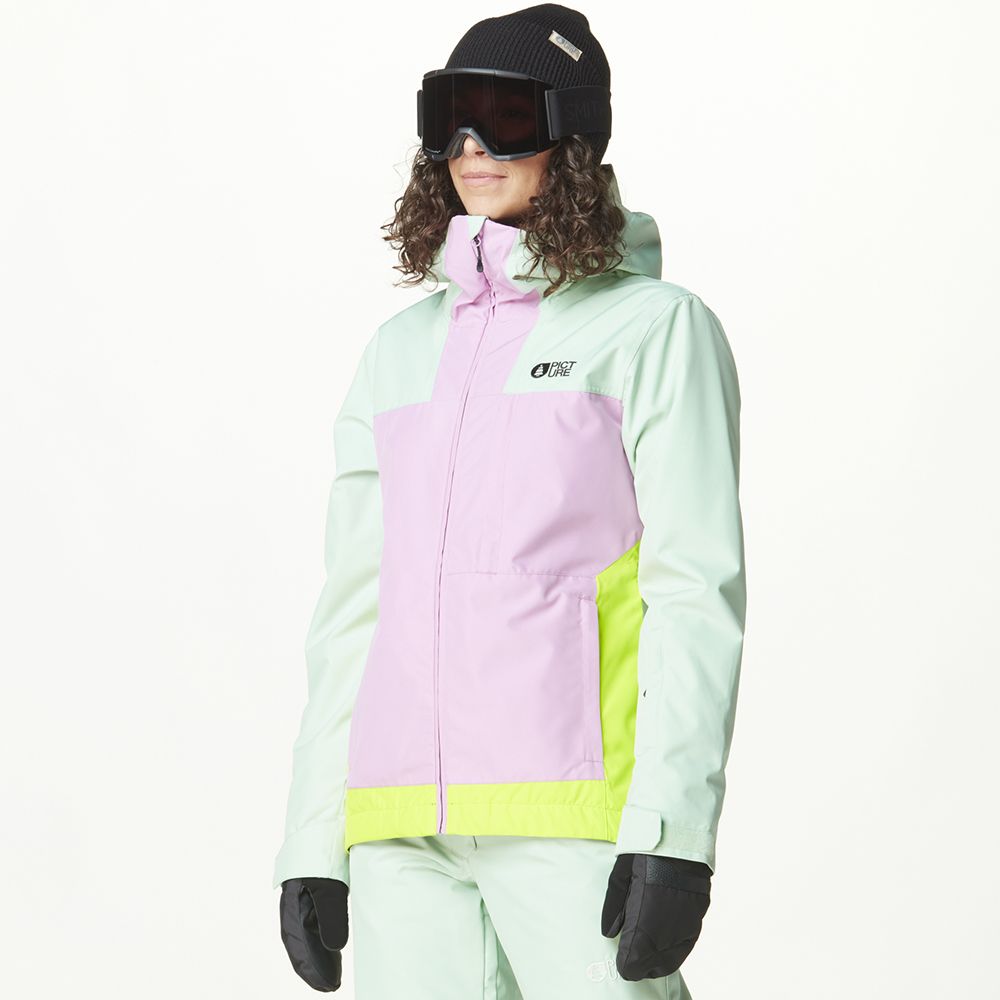 Picture Organic куртка лижна Seakrest W 2025 silt green-orchid-acid lime L