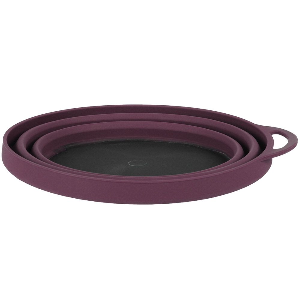 Lifeventure тарілка Silicone Ellipse Bowl purple