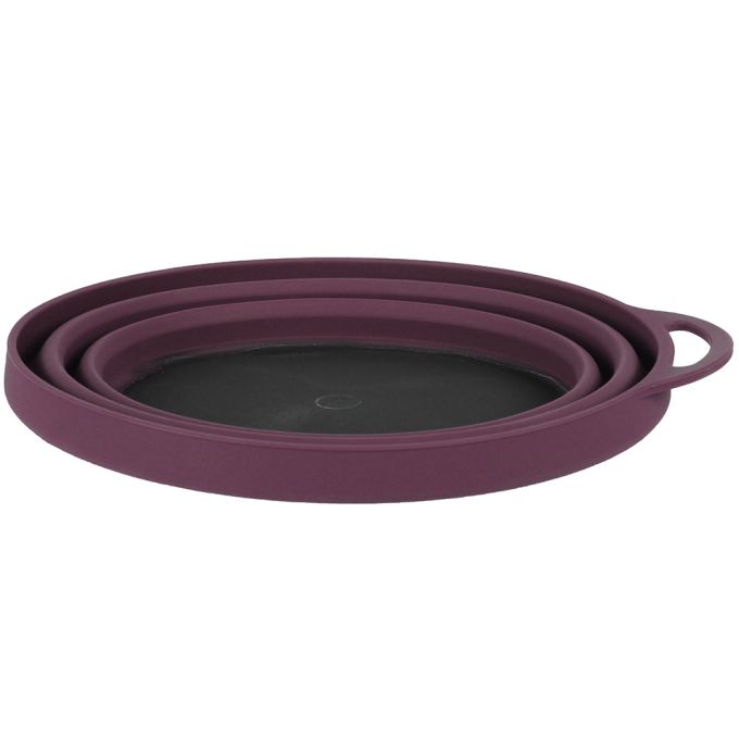 Lifeventure тарілка Silicone Ellipse Bowl purple