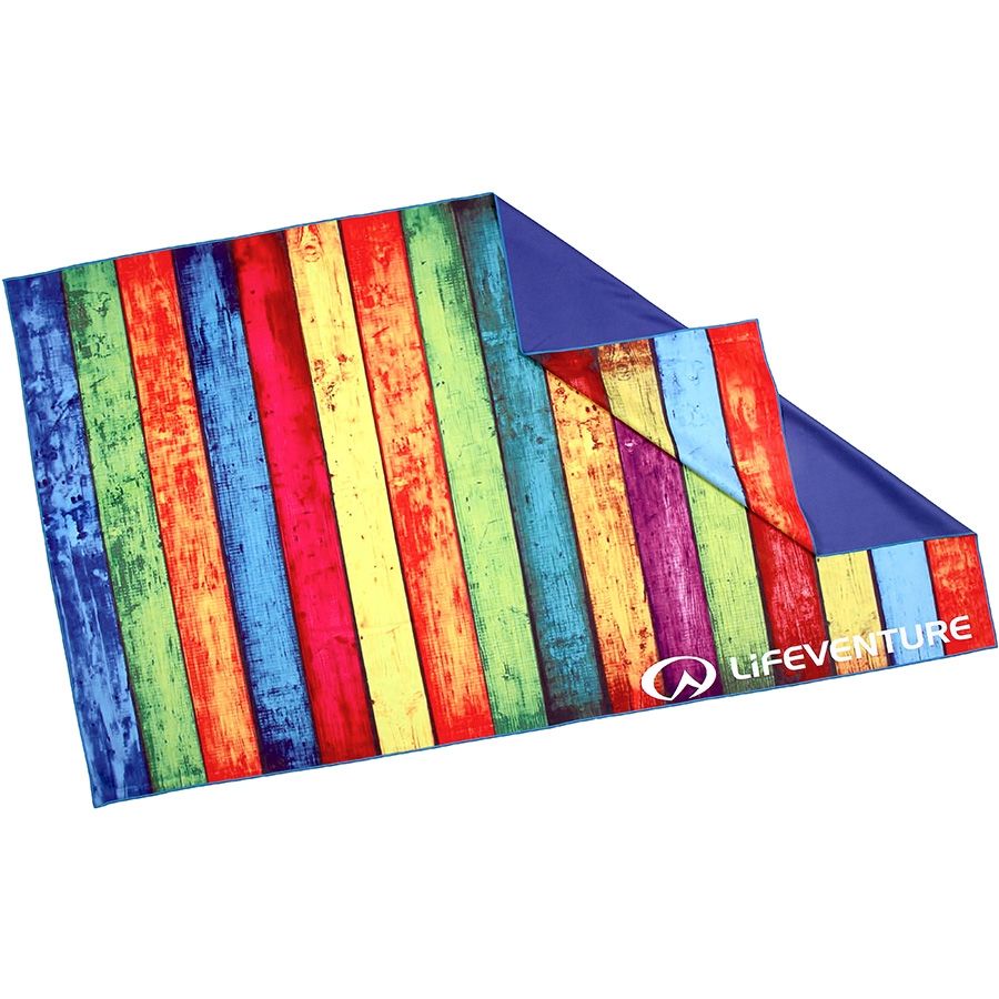 Lifeventure полотенце Soft Fibre Printed Striped Planks Giant